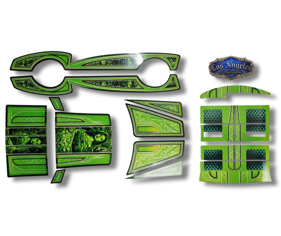 Monte Carlo Green Flake Decal