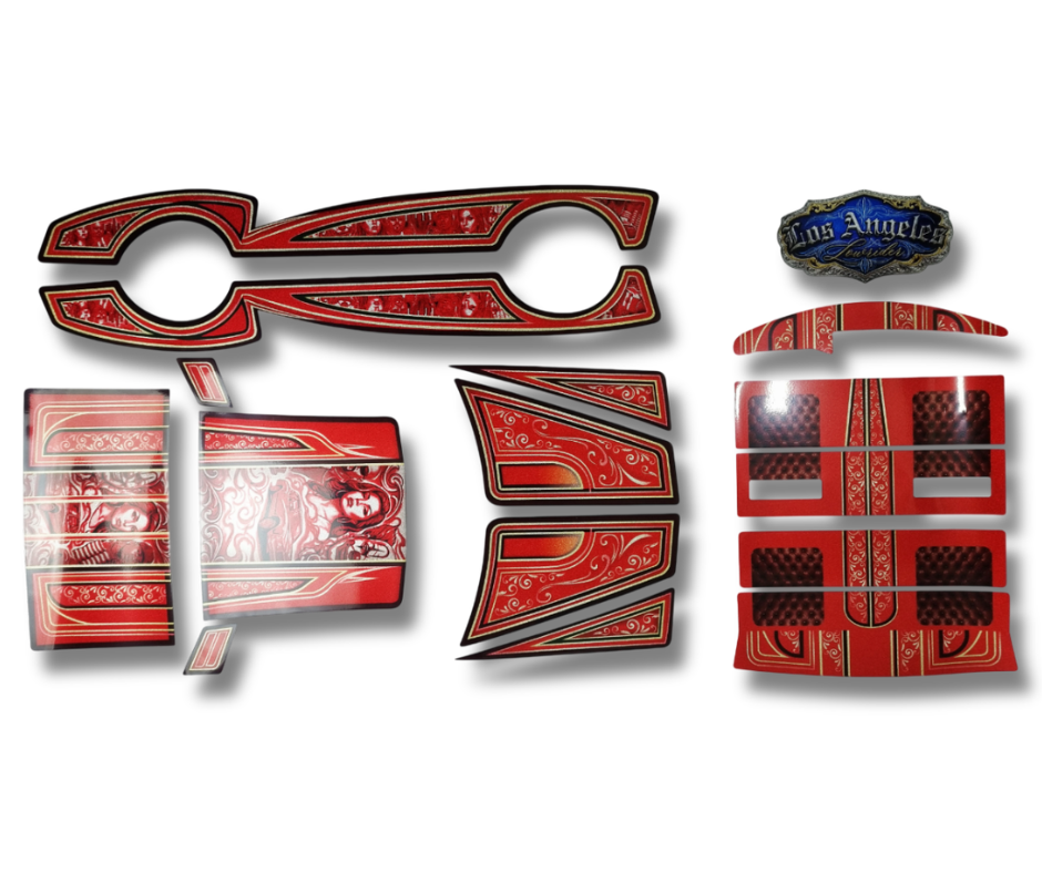 Monte Carlo Red Flake Decal