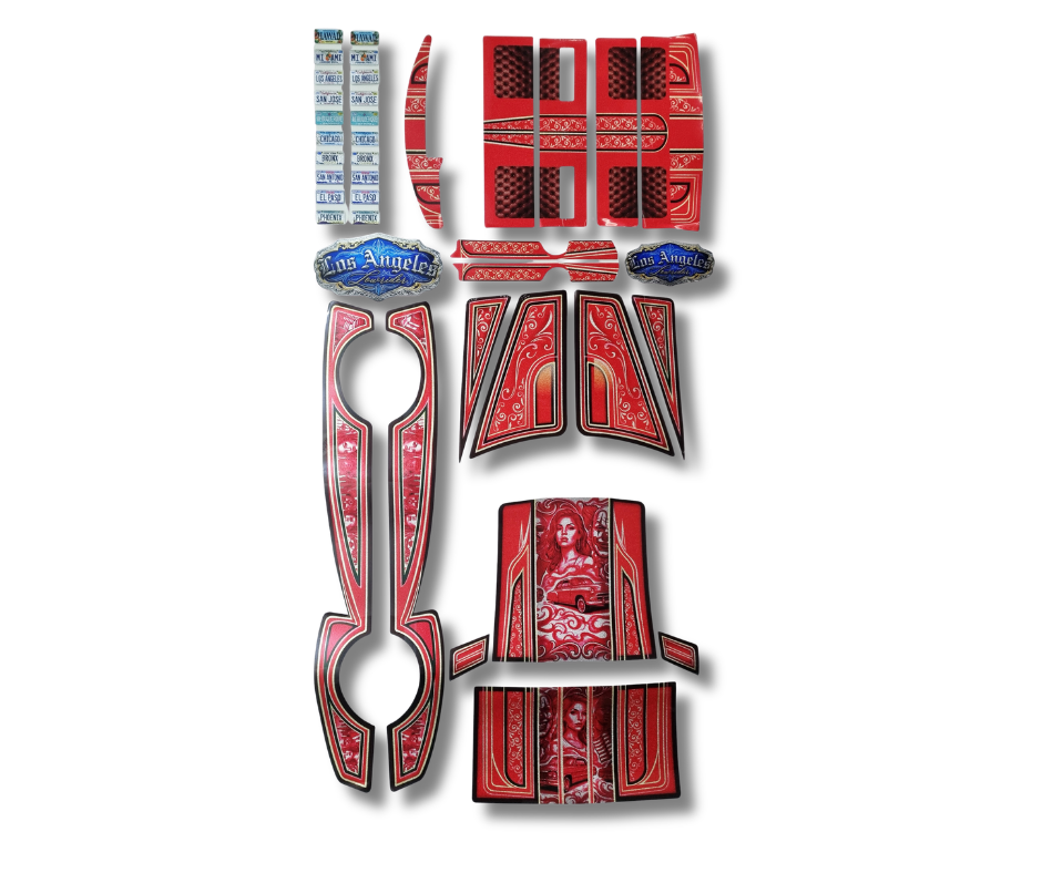 Monte Carlo Red Scale Flake Decal